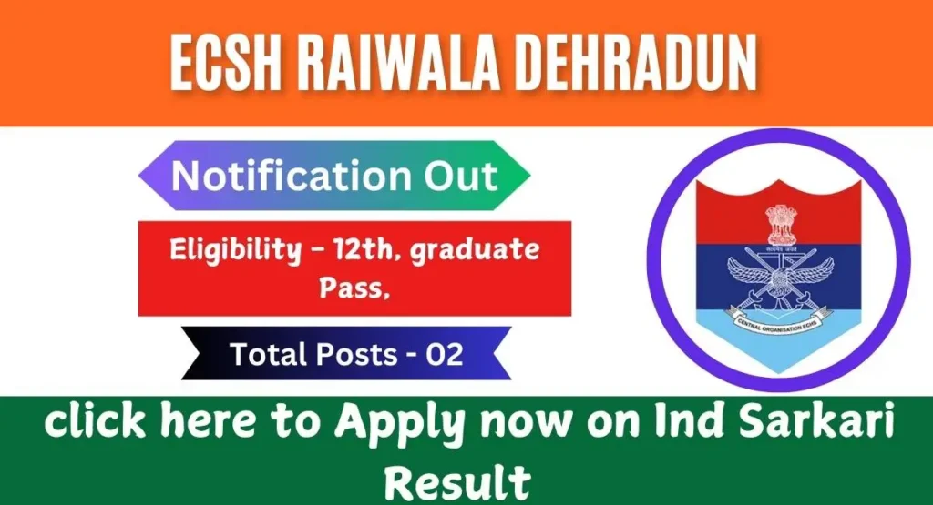 ECHS Raiwala Dehradun Recruitment 2025